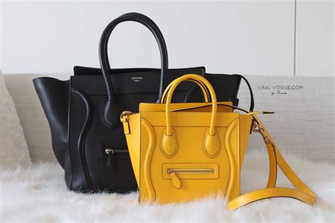 celine luggage tote sizes.